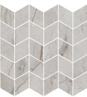 KMD2MSM007BR Ифран мозаичный серый светлый глянцевый обрезной 30x31,2x0,9 декор - фото 134661