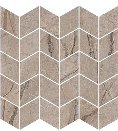 KMD2MSM014BR Ифран мозаичный бежевый светлый глянцевый обрезной 30x31,2x0,9 декор - фото 134663