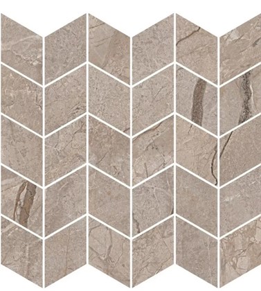 KMD2MSM014BR Ифран мозаичный бежевый светлый глянцевый обрезной 30x31,2x0,9 декор - фото 134664