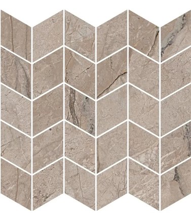 KMD2MSM014BR Ифран мозаичный бежевый светлый глянцевый обрезной 30x31,2x0,9 декор - фото 134667