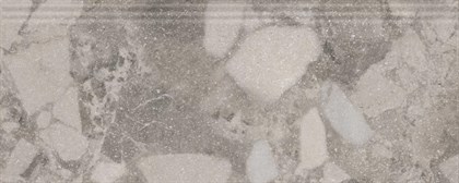 KML2FMF002BR Плинтус Рабат Стоун серый матовый обрезной 30x12x1,3 - фото 137650