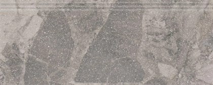 KML2FMF002BR Плинтус Рабат Стоун серый матовый обрезной 30x12x1,3 - фото 137653