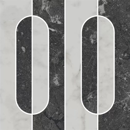 KMD2HID013GR Тубкаль наборный матовый обрезной 30x30x0,9 декор - фото 138340