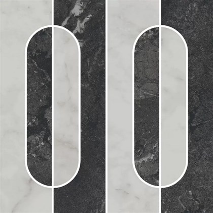 KMD2HID013GR Тубкаль наборный матовый обрезной 30x30x0,9 декор - фото 138342