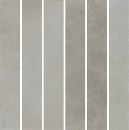 KMD2MSM002BN Фес мозаичный серый глянцевый 15x15x0,77 декор - фото 138670