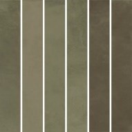 KMD2MSM003BN Фес мозаичный зелёный глянцевый 15x15x0,77 декор - фото 138694