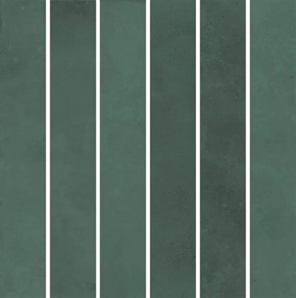 KMD2MSM005BN Фес мозаичный зелёный тёмный глянцевый 15x15x0,77 декор - фото 138710