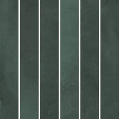 KMD2MSM005BN Фес мозаичный зелёный тёмный глянцевый 15x15x0,77 декор - фото 138715