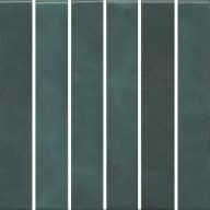 KMD2MSM005BN Фес мозаичный зелёный тёмный глянцевый 15x15x0,77 декор - фото 138716