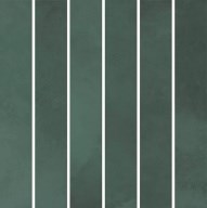 KMD2MSM005BN Фес мозаичный зелёный тёмный глянцевый 15x15x0,77 декор - фото 138718