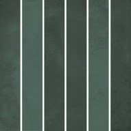 KMD2MSM005BN Фес мозаичный зелёный тёмный глянцевый 15x15x0,77 декор - фото 138719