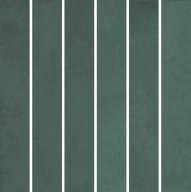 KMD2MSM005BN Фес мозаичный зелёный тёмный глянцевый 15x15x0,77 декор - фото 138721