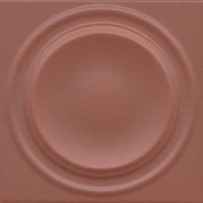 OBE003 Аква Альта 2 красный матовый структура 20x20x0,95 декор - фото 139249