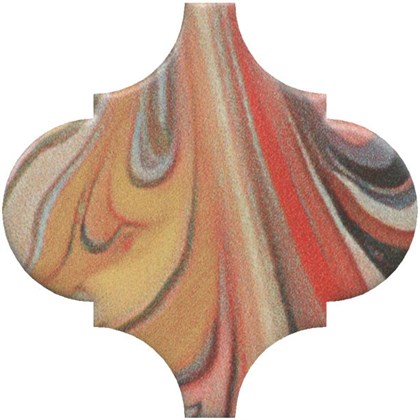 VT/A625/65000 Арабески Венеция красный матовый 6,5x6,5x0,69 декор - фото 139305