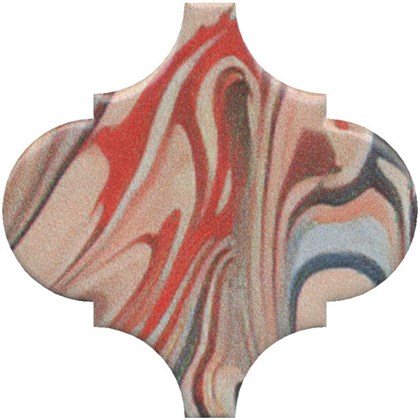 VT/A625/65000 Арабески Венеция красный матовый 6,5x6,5x0,69 декор - фото 139306