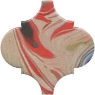 VT/A625/65000 Арабески Венеция красный матовый 6,5x6,5x0,69 декор - фото 139309