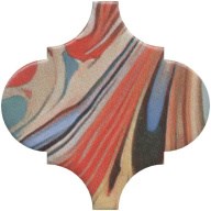 VT/A625/65000 Арабески Венеция красный матовый 6,5x6,5x0,69 декор - фото 139310