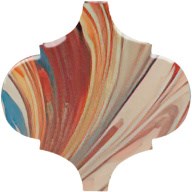 VT/A625/65000 Арабески Венеция красный матовый 6,5x6,5x0,69 декор - фото 139312