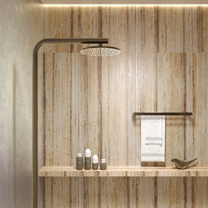 ROCK TRAVERTINO BEIGE SHAPE + GLUE - фото 140551