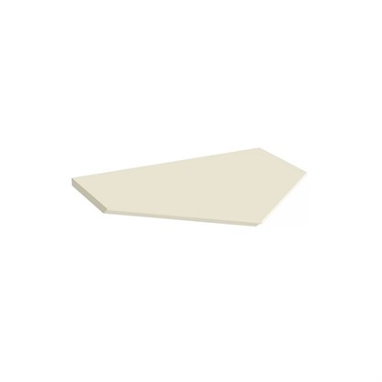 KMCATp50MBt0 Столешница без выреза для тумбы-модуля CARAVAN 50, сливочная матовая - фото 141919