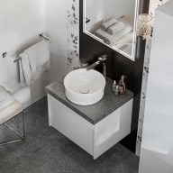 CI.wb.36 Раковина CIRCO накладная 36, белая глянцевая - фото 141955