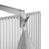 CT.120.WI.CR Душевая перегородка CRISTALLO с рифленым стеклом, 120х210, хром - фото 142003