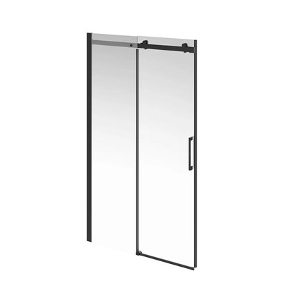 CT.120.SD.BLK.M Душевая дверь CRISTALLO, раздвижная с функцией soft close, 120х210, матовый черный - фото 142004