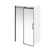 CT.120.SD.BLK.M Душевая дверь CRISTALLO, раздвижная с функцией soft close, 120х210, матовый черный - фото 142009