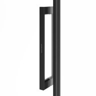 CT.120.SD.BLK.M Душевая дверь CRISTALLO, раздвижная с функцией soft close, 120х210, матовый черный - фото 142010