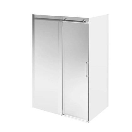 CT.140.1/2.SD.BN Душевая дверь CRISTALLO, раздвижная с функцией soft close, 140х210, брашированный никель - фото 142029