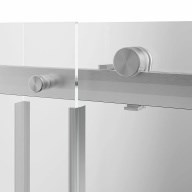 CT.140.1/2.SD.BN Душевая дверь CRISTALLO, раздвижная с функцией soft close, 140х210, брашированный никель - фото 142035