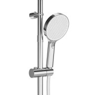 FO.202.KM.CR Душевая колонна FONTE на 3 потока с пов.изливом и механическим смесителем, хром - фото 142055