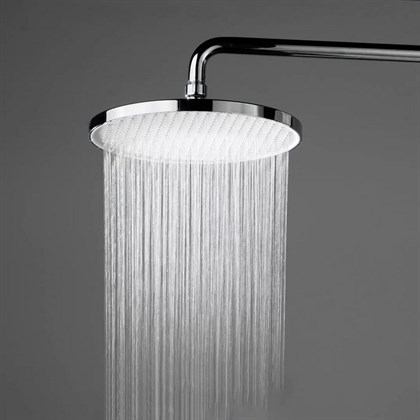 FO.201.KM.BLK.M Душевая колонна FONTE на 3 потока с фиксированным изливом и механическим смесителем, черный матовый - фото 142110