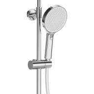 FO.301.KM.CR Душевая колонна FONTE на 3 потока с фиксированным изливом и термостатическим смесителем, хром - фото 142136