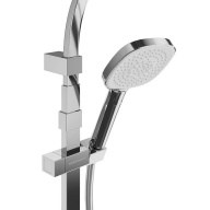 FO.102.KM.CR Душевая колонна квадратная FONTE на 2 потока без смесителя, хром - фото 142166