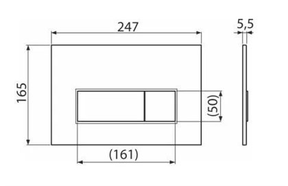 M57KM.RGM Кнопка управления для скрытых систем инсталляции, розовое матовое золото - фото 142249