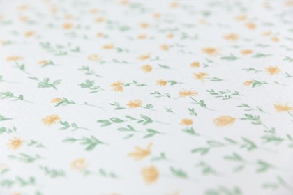 KM7804 Обои виниловые на флизелиновой основе Уик-энд мотив, жёлто-зелёный цветы KЕРАМА МАРАЦЦИ - фото 142282