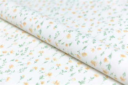 KM7804 Обои виниловые на флизелиновой основе Уик-энд мотив, жёлто-зелёный цветы KЕРАМА МАРАЦЦИ - фото 142283