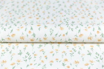 KM7804 Обои виниловые на флизелиновой основе Уик-энд мотив, жёлто-зелёный цветы KЕРАМА МАРАЦЦИ - фото 142284
