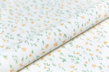 KM7804 Обои виниловые на флизелиновой основе Уик-энд мотив, жёлто-зелёный цветы KЕРАМА МАРАЦЦИ - фото 142285