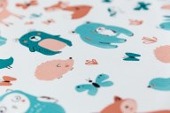 KM7806 Обои виниловые на флизелиновой основе Уик-энд мотив, оранжево-синий животные KЕРАМА МАРАЦЦИ - фото 142307