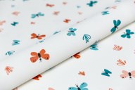 KM7807 Обои виниловые на флизелиновой основе Уик-энд мотив, оранжево-синий бабочки KЕРАМА МАРАЦЦИ - фото 142320