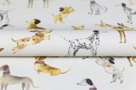 KM7813 Обои виниловые на флизелиновой основе Уик-энд мотив, серый собачки KЕРАМА МАРАЦЦИ - фото 142379
