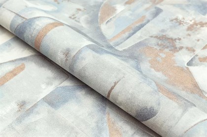 KM8319 Обои виниловые на флизелиновой основе Фреш мотив, синий, абстракция KЕРАМА МАРАЦЦИ - фото 142592