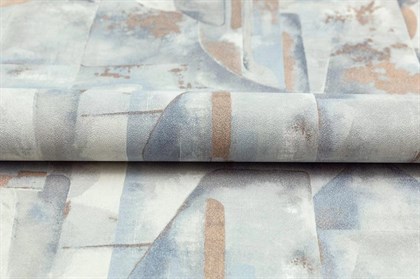 KM8319 Обои виниловые на флизелиновой основе Фреш мотив, синий, абстракция KЕРАМА МАРАЦЦИ - фото 142595