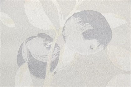 KM8501 Обои виниловые на флизелиновой основе Шафран мотив, серый, апельсины KЕРАМА МАРАЦЦИ - фото 142613