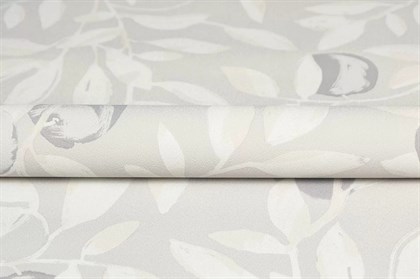 KM8501 Обои виниловые на флизелиновой основе Шафран мотив, серый, апельсины KЕРАМА МАРАЦЦИ - фото 142615