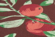 KM8504 Обои виниловые на флизелиновой основе Шафран мотив, красный, апельсины KЕРАМА МАРАЦЦИ - фото 142649