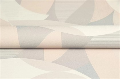 KM8505 Обои виниловые на флизелиновой основе Шафран мотив, бежевый, серый, листья KЕРАМА МАРАЦЦИ - фото 142655