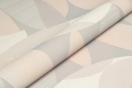 KM8505 Обои виниловые на флизелиновой основе Шафран мотив, бежевый, серый, листья KЕРАМА МАРАЦЦИ - фото 142656